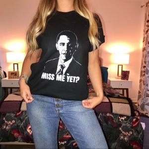 Unisex Obama T-Shirt Size Med